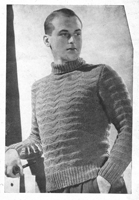 vintage mufti knitting pattern from 1940s