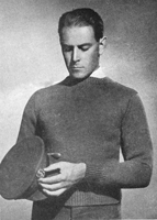 vintage under uniform jumper knitting pattern 1940s