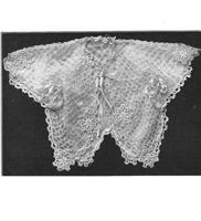 very early crochet pattern for baby jacket 1912