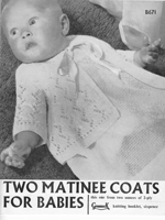 vintage baby matinee coat knitting patternf rom1940s