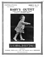 vintage baby dress and cardigan set in lacy stitch form 1920s