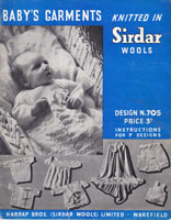 vintage 1940s layette knitting pattern sirdar