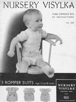 vintage romper knitting pattern viyella 1930s