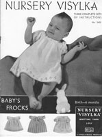 vintage baby dress knitting pattern 1930s viyella