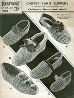 vintage slipper pattern