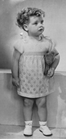 vintage toddlers babies dress knitting pattern from 1930s