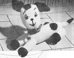 vintage toy dog knitting pattern from 1957