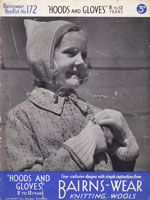 vintage gloves knitting pattern for child