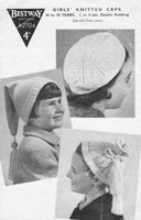 vintage childs hat knitting patterns