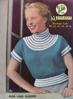 Great vintage knitting pattern for ladies jumper