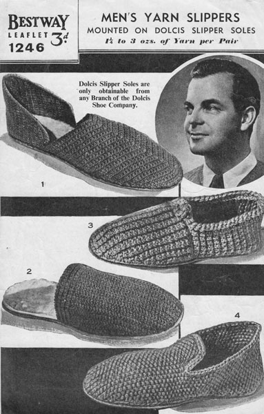 vintage mens slippers