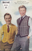 vintage waistcoat knitting pattern 1940