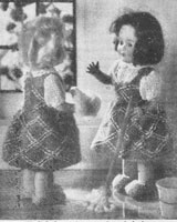 vintage knitting pattern for rosebud twins