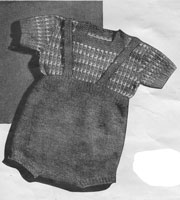 vintage buster suit with fair isle jumper knitting pattern for baby boy 1940s