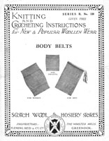 vintage baby body belts knitting 1920s
