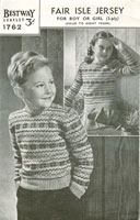 childs fair isle knitting patterns