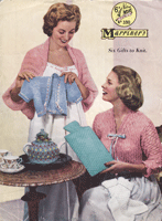 vintage ladies bed jacket marriner pattern 1950