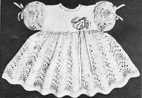 lacy dress knitting pattern from 1940s