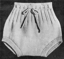 vntage baby knitting pattern for knitckers or pilch 1940s