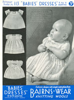 vintage knitting patterns for babies