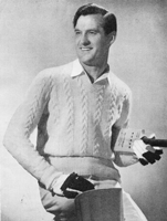 cricket jumper knitting pattern from 1940s