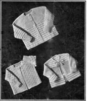 vintage baby matinee jackets knitting pattern from 1930s