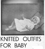 vintage baby set of woolies from 1930s