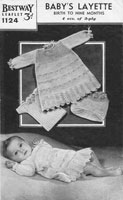 bestway 1124 vintage baby knitting pattern 1930s