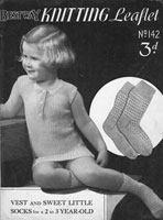 vintage girls vest underwear 1930s