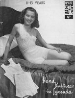 vintage teenage underwear set 1940s