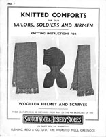 vintage service mens knitting pattern 1940s