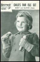 vintage baby fairisle pattern