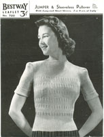 ladies vintage tank top knitting pattens