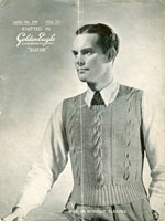 vintage mens slipover knitting patterns