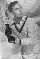 vintage knitting pattern for man's cricket jumper 1940s