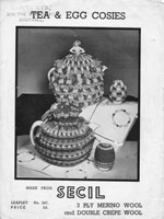 vintage knitting pattern for tea cosy