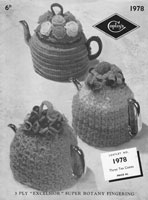 vintage tea cosy knitting pattern 1950s