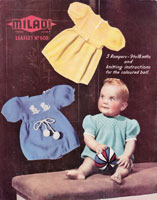 vintage knitting pattern for rompers late 1940s