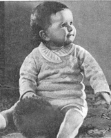 vintage baby jumper suit knitting pattern from 1920s