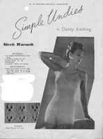 weldons 185 simple undies knitting pattern ladies vest and pants knickers 1920s
