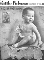 vintage baby vest knitting patterns from 1930 little pals 104