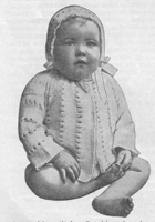 vintage baby matinee set knitting pattern from 1920s
