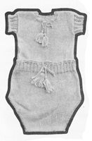 vintage undies set for baby knitting pattern from 1920s