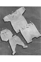vintage 1930s underwear knitting pattern for babies