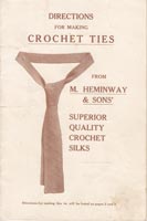 crochet ties pattern vintage