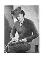 vintage ATS jumper knitting patterns 1940s