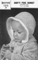 vintage baby bonnet frilled brim 1930s vintage knitting pattern 