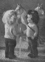 vintage doll knitting pattern rosebud twins 1951