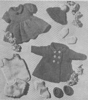 vintage Rosebud Twins knitting patterns 1957