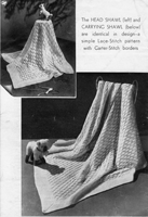bestway shawl knitting pattern 1940s